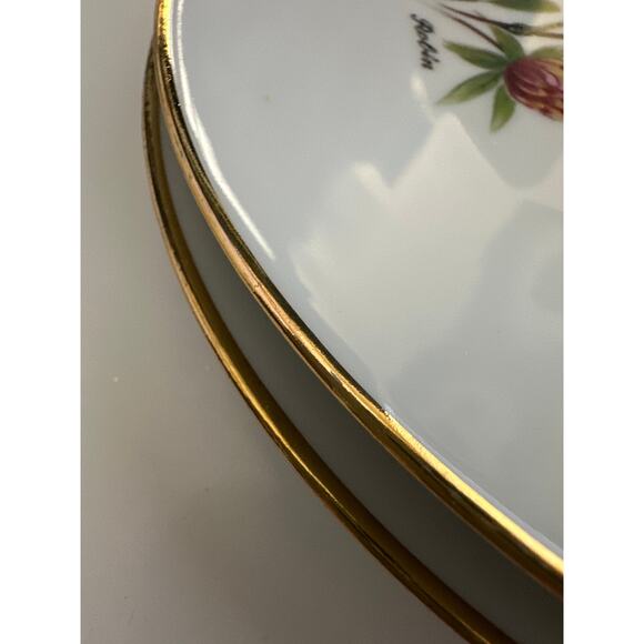 Bareuther stamp Grannycore Bird decorative hanging plate Germany set three pack - Picture 15 of 16